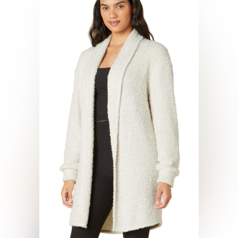 Beyond yoga cloud cover cardigan in cream M